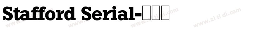 Stafford Serial字体转换